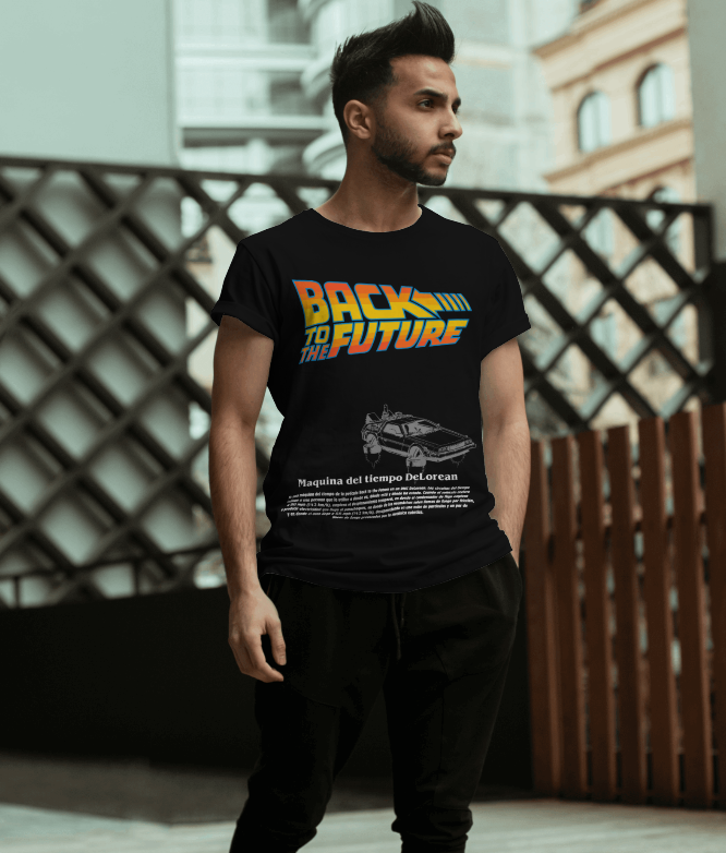 Back to the Future DeLorean "Maquína del Tiempo" T-Shirt