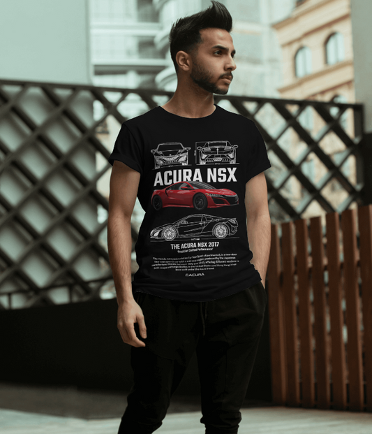 Acura NSX 2017 Blueprint T-Shirt (Black)
