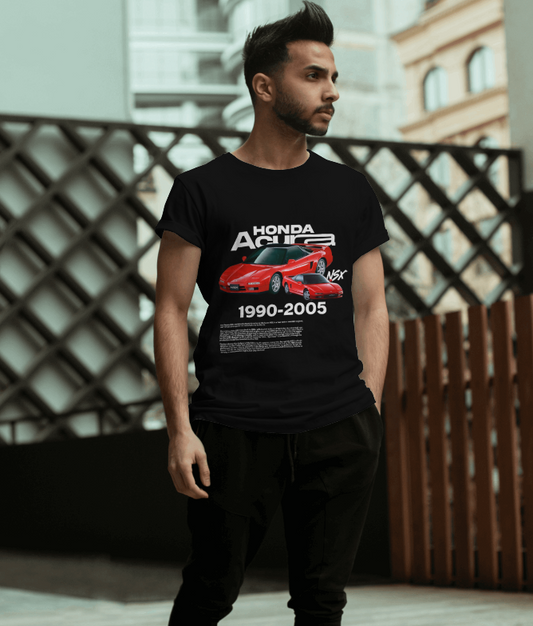 Vintage Honda Acura NSX 1990-2005 Graphic T-Shirt (Black)