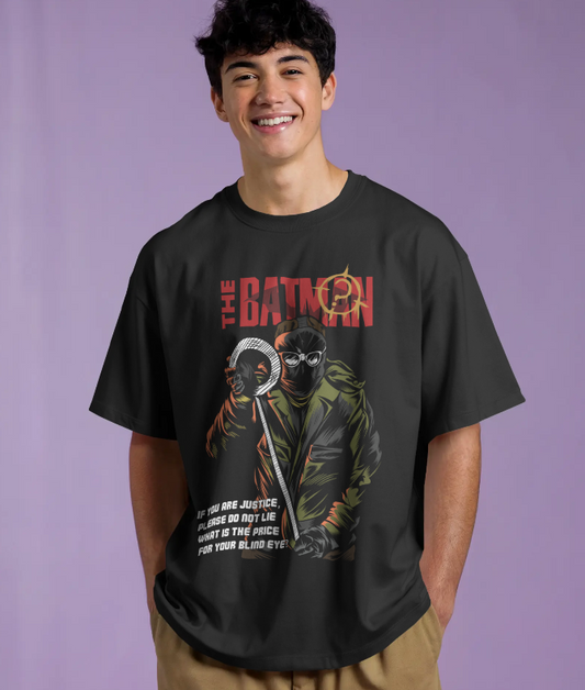 The Batman "If You See Justice" Graphic Printed Oversized T-Shirt
