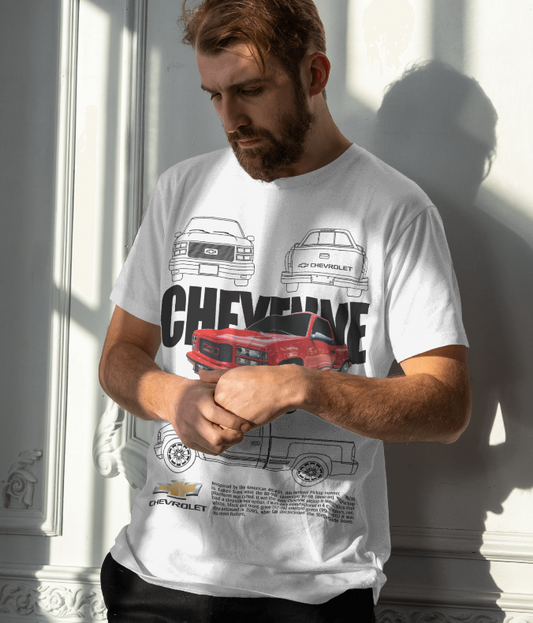 Chevrolet Cheyenne 400SS Blueprint T-Shirt (White)