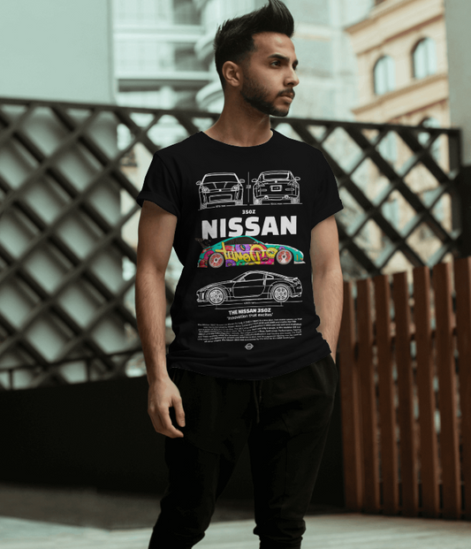 Nissan 350Z Blueprint T-Shirt (Black)