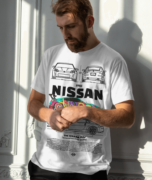 Nissan 350Z Blueprint T-Shirt (White)